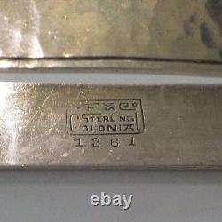 Marshall Fields COLONIAL Arts & Crafts Hammered Sterling Silver Napkin Ring