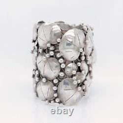Mary Gage American Arts & Crafts Sterling Silver Lily Pad Napkin Ring
