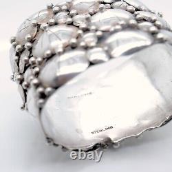 Mary Gage American Arts & Crafts Sterling Silver Lily Pad Napkin Ring