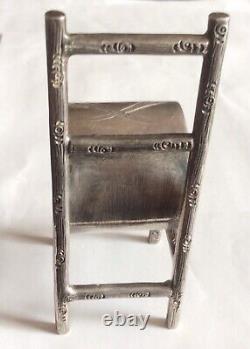 Mexican Sterling Silver Napkin Ring Serviette Holder On Chair