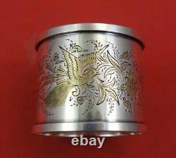 Mixed Metals by Gorham Sterling Silver Napkin Ring 1881 1.1 oz, 1 1/2 x 1 5/8