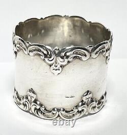 Napkin Ring English Sterling Silver Margaret Betty Ornate 27 g Antique