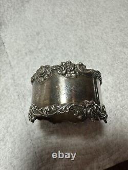 Napkin Ring Shreve Sterling Silver Mono H