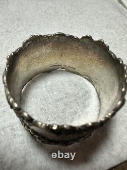 Napkin Ring Shreve Sterling Silver Mono H