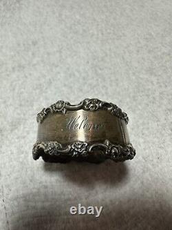 Napkin Ring Shreve Sterling Silver Mono Helene