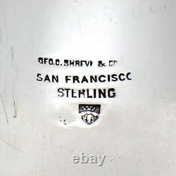 Ornate Napkin Ring Sterling Silver Shreve Bee Mark Mono GHP
