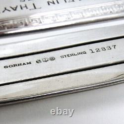 Oval Napkin Ring Greek Key Borders Gorham Sterling Silver Inscribed 1935
