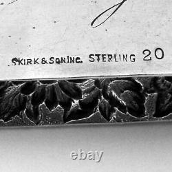 Oval Repousse Napkin Ring Kirk Son Inc Sterling Silver Mono Polly