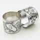 Pair Napkin Rings Sterling Silver Edwardian Sheffield 1902 Sutherland & Roden