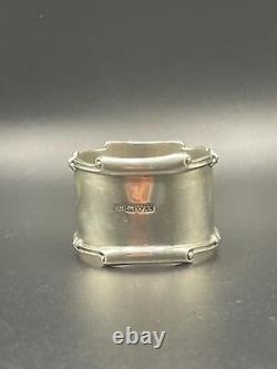 Pair Antique Sterling Silver Napkin Rings, Chester 1910, Deakin & Sons