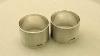 Pair Of Sterling Silver Napkin Rings Vintage George Vi Ac Silver A1976