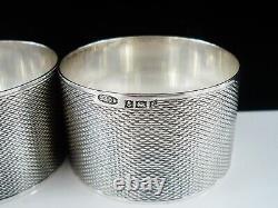 Pair Sterling Silver Napkin Rings, Birmingham 1956, W I Broadway & Co