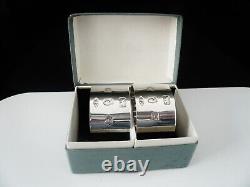 Pair Sterling Silver Napkin Rings, Feature Hallmarks, Immaculate from 1977