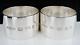 Pair Sterling Silver Napkin Rings, Heavy 94g Harrison Brothers & Howson Ld 2017