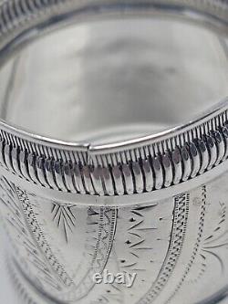 Pair Wedding Napkin Ring Duhme & Co Sterling Silver 1881