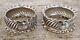 Pair Of Antique English Sterling Silver Napkin Rings J Initial, Dated 1897