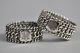 Pair Of Antique English Sterling Silver Napkin Rings M Initial, Dated 1893