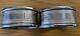 Pair Of English Oval Sterling Silver Napkin Rings, Blank Cartouches, Dated 1970