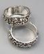 Pair Of English Sterling Silver Napkin Rings 1/2 By Richard M Whitehouse