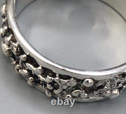 Pair of English Sterling Silver Napkin Rings 1/2 by Richard M Whitehouse