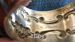 Pair of Gorham Sterling Silver Strasbourg Napkin Rings, Engraved