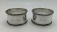 Pair Of Towle Sterling Silver Napkin Rings Mother And Father Name Engravings