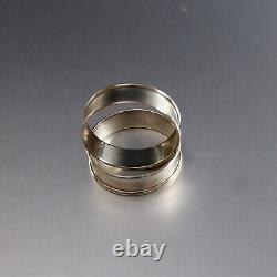 Pair of Vintage Gorham Sterling Silver Napkin Rings Ralph Clara Name Engraving