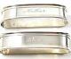 Pair Of Matched Vintage Sterling Silver Napkin Rings Dad And Mother Engraved