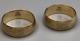 Pair Of Really Heavy Gorham Sterling Silver Napkin Rings #b3140, Gold Washed