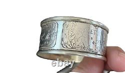 Peter Pan Tinkerbell Sterling Silver Napkin Ring Serviette Holder Monogrammed