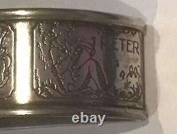Peter Pan sterling silver Napkin Ring Serviette Holder Unmonogrammed