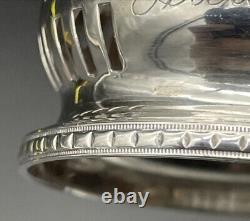 Pierced Sterling Silver Napkin Ring Name Engraved Ada Webster