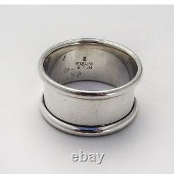 Plain Heavyweight Napkin Ring Bold Rims Towle Sterling Silver