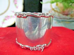 Rare Antique sterling silver Napkin ring Art Nouveau marked 1890s -1900s