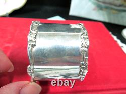 Rare Antique sterling silver Napkin ring Art Nouveau marked 1890s -1900s