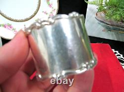 Rare Antique sterling silver Napkin ring Art Nouveau marked 1890s -1900s