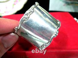 Rare Antique sterling silver Napkin ring Art Nouveau marked 1890s -1900s