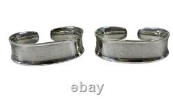 Rare Georg Jensen sterling silver Cypress Napkin rings