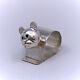 Robbins Sterling Silver Figural Cute Bear Napkin Ring No Monogram