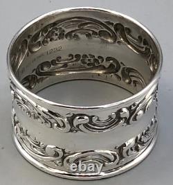Rose Scroll by Gorham #1232 Sterling Silver Round Napkin Ring