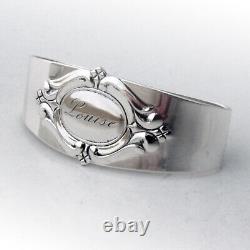 Royal Danish Oval Napkin Ring International Sterling Silver Mono Louise