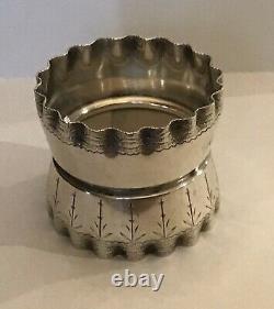Ruffled Sterling Silver Napkin Ring Serviette Holder By Wood And Hughes Harry