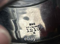 SALE 1880 Gorham Scroll Napkin Ring Sterling Silver 925 33 G 1 3/4 W MONO