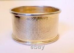 STERLING SILVER NAPKIN RING English HBROS Birmingham Hallmarks Mono