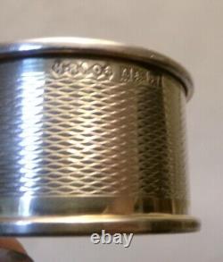 STERLING SILVER NAPKIN RING English HBROS Birmingham Hallmarks Mono