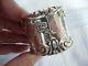 Stunning Vintage Sterling Silver Napkin Ring Withflowers & Ornate Scrolling