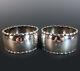Superb Pair Of Sterling Silver Napkin Rings By Georg Jensen