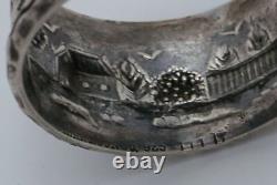 S. Kirk & Son Castle Landscape Sterling Silver Napkin Ring Holder