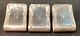 Set Of 3 S. Kirk & Son Repousse Sterling Silver Napkin Rings / Money Clips #27