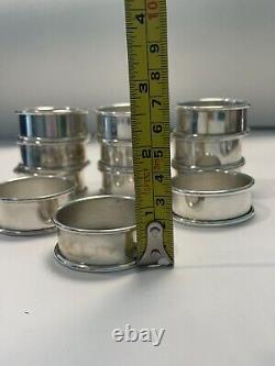 Set of 12 Web Sterling Napkin Rings approx. 12g each DS54